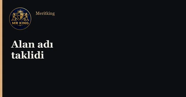 Alan adı taklidi kapağı